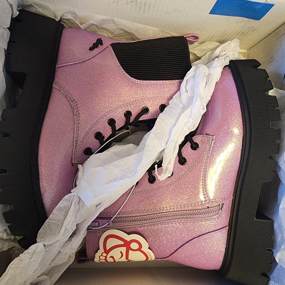 Sugar Little And Big Girls Jazzy Combat Boot - C042 - Picture 8 of 12
